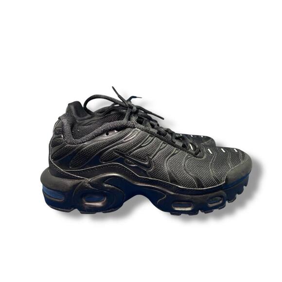 Nike Air Max Plus TN GS CD0609-001 Black Yellow US 5Y EUR 37.5 Sneakers - Picture 1 of 8